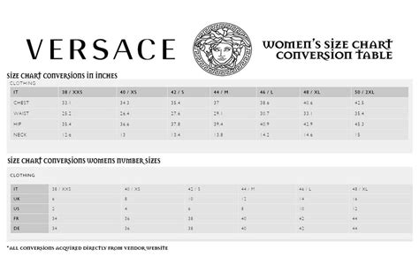 versace men's size guide|versace shirt men's size chart.